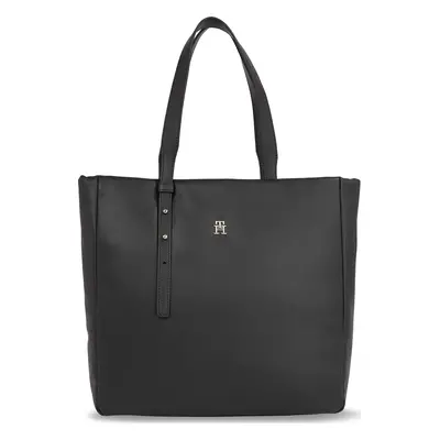 Kabelka Tommy Hilfiger Th Soft Tote AW0AW15527 Černá