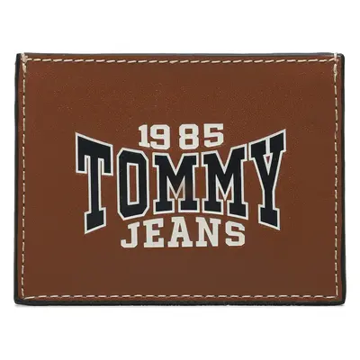 Pouzdro na kreditní karty Tommy Jeans Tjm Leather Cc Holder AM0AM11427 Hnědá