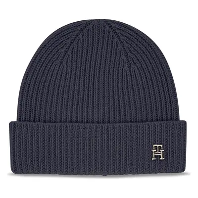 Čepice Tommy Hilfiger Cashmere Chic Beanie AW0AW15321 Tmavomodrá