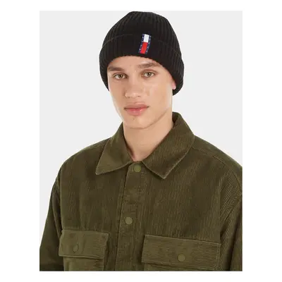 Čepice Tommy Jeans Im Tju Unisex Beanie AU0AU01808 Černá