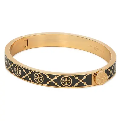 Náramek Tory Burch T Monogram Hinge Bracelet 150568 Černá