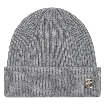 Čepice Tommy Hilfiger Cashmere Chic Beanie AW0AW15321 Šedá