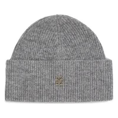 Čepice Tommy Hilfiger Th Evening Beanie AW0AW15319 Šedá