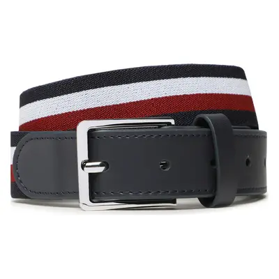 Dětský pásek Tommy Hilfiger Elasticated Leather Belt AU0AU01742 Tmavomodrá