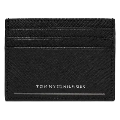 Pouzdro na kreditní karty Tommy Hilfiger Th Saffiano Cc Holder AM0AM11863 Černá