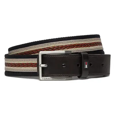 Pánský pásek Tommy Hilfiger Oliver Webbing 3.5 AM0AM12049 Šedá