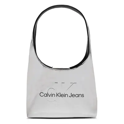 Kabelka Calvin Klein Jeans Sculpted Arc Shoulderbag22 K60K611860 Stříbrná