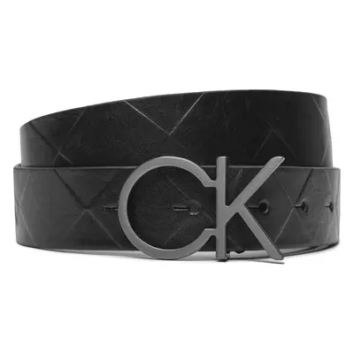 Dámský pásek Calvin Klein Re-Lock Quilt Ck Logo Belt 30Mm K60K611102 Černá