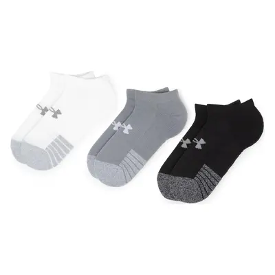 Sada 3 párů nízkých ponožek unisex Under Armour Heatgear No Show Sock 1346755-035 Šedá