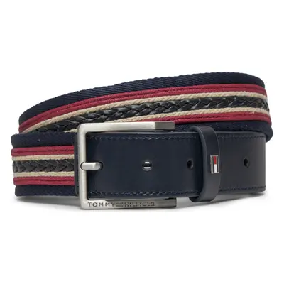 Pánský pásek Tommy Hilfiger Oliver Webbing 3.5 AM0AM12049 Tmavomodrá