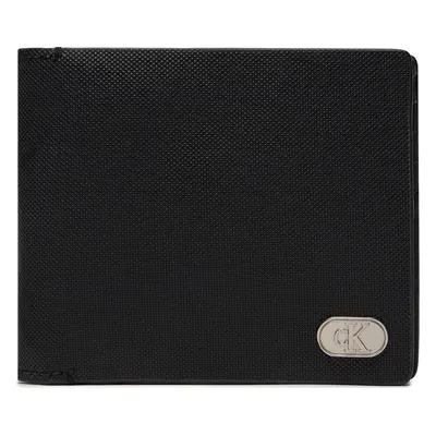 Velká pánská peněženka Calvin Klein Textured Bifold K50K511474 Černá