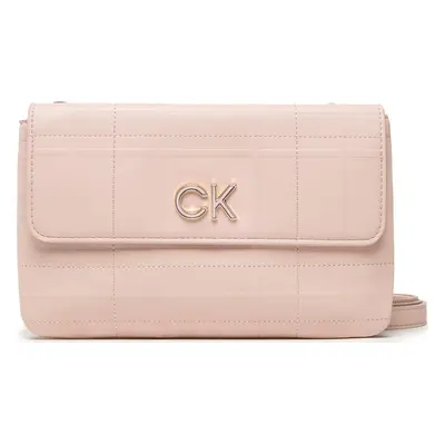 Kabelka Calvin Klein Re-Lock Dbl Xbody W/Flap Quilt K60K609686 Růžová