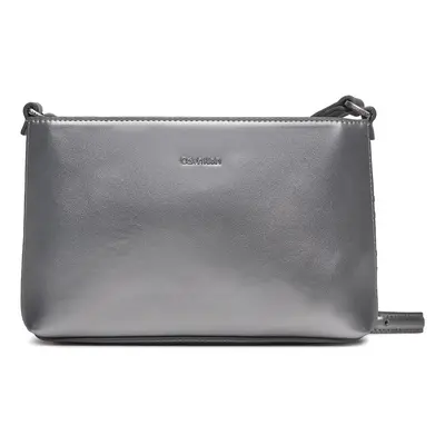 Kabelka Calvin Klein Ck Must Crossbody Md_ Emb K60K611359 Stříbrná