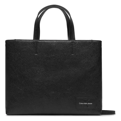 Kabelka Calvin Klein Jeans Sculpted Tote26 Snake K60K611519 Černá