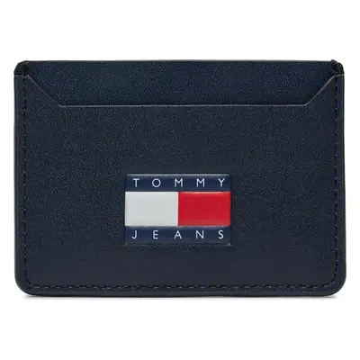 Pouzdro na kreditní karty Tommy Jeans Tjm Heritage Leather Cc Holder AM0AM12085 Tmavomodrá