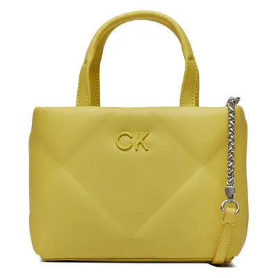 Kabelka Calvin Klein Re-Lock Quilt Tote Mini K60K611340 Žlutá