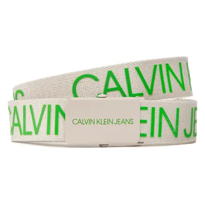 Dětský pásek Calvin Klein Jeans Canvas Logo Belt IU0IU00125 Béžová