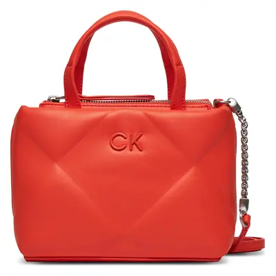 Kabelka Calvin Klein Re-Lock Quilt Tote Mini K60K611340 Oranžová