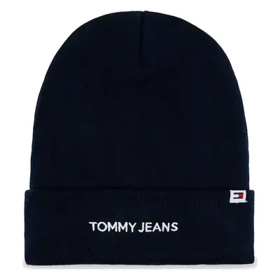 Čepice Tommy Jeans Linear Logo AM0AM12025 Tmavomodrá