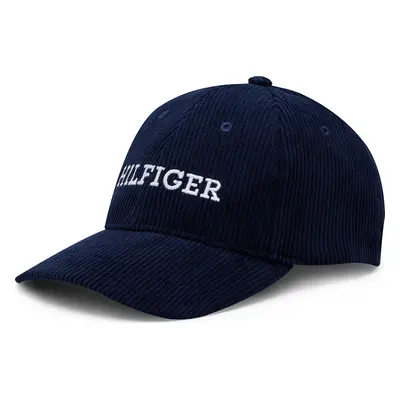 Kšiltovka Tommy Hilfiger Monotype Cordoroy Cap AM0AM11990 Tmavomodrá