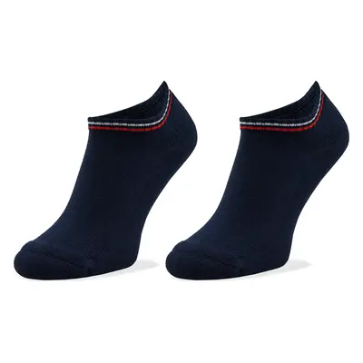 Sada 2 párů kotníkových ponožek unisex Tommy Hilfiger 701228178 Tmavomodrá