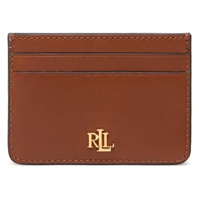 Pouzdro na kreditní karty Lauren Ralph Lauren Slim Card 432876732002 Hnědá