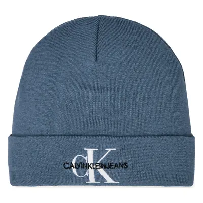 Čepice Calvin Klein Jeans Monologo Embro Beanie K50K511160 Tmavomodrá