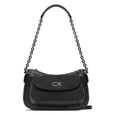 Kabelka Calvin Klein Re-Lock Dbl Shoulder Bag Perf K60K610620 Černá