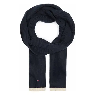 Šál Tommy Hilfiger Block Flag Scarf AM0AM12061 Tmavomodrá