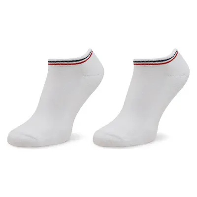 Sada 2 párů kotníkových ponožek unisex Tommy Hilfiger 701228178 Bílá