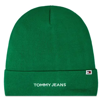 Čepice Tommy Jeans Tjw Linear Logo Beanie AW0AW15843 Zelená