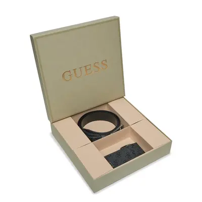 Sada pouzdro na karty a opasek Guess Gift Box GFBOXM P3305 Černá