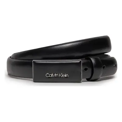 Dámský pásek Calvin Klein Ck Must Covered Buckle Belt 2.0 K60K611997 Černá