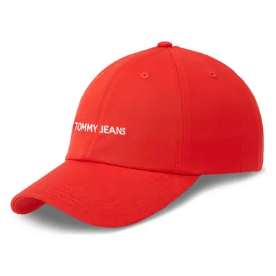 Kšiltovka Tommy Jeans Tjw Linear Logo Cap AW0AW15845 Červená