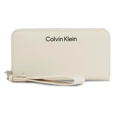 Velká dámská peněženka Calvin Klein Gracie K60K611687 Béžová