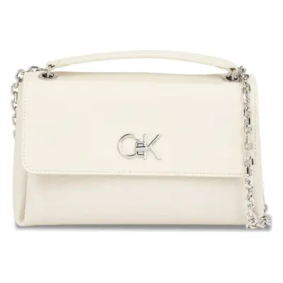 Kabelka Calvin Klein Re-Lock Conv Shoulder Bag_Jcq K60K611755 Écru