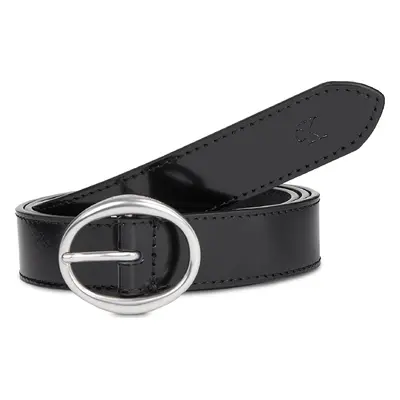 Dámský pásek Calvin Klein Jeans Classic Round Lthr Belt25Mm K60K611985 Černá