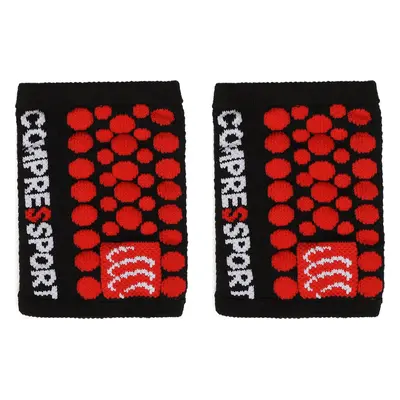 Sada potítek na ruku Compressport Sweatbands 3D.Dots WSTV2 Černá