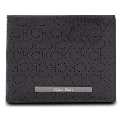 Velká pánská peněženka Calvin Klein Modern Bar Bifold 6Cc W/Bill K50K511834 Černá