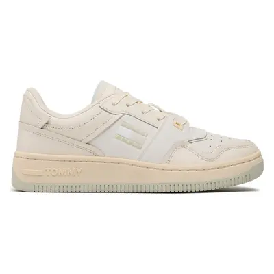 Sneakersy Tommy Jeans Basket Cupsole EM0EM01194 Écru