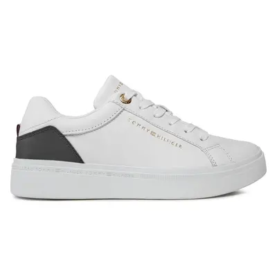 Sneakersy Tommy Hilfiger Elevated Essential Court Sneaker FW0FW07635 Bílá