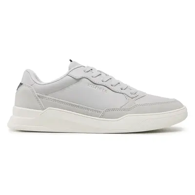 Sneakersy Tommy Hilfiger Elevated Cupsole Leather Mix FM0FM04358 Šedá