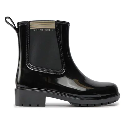 Holínky Tommy Hilfiger Essential Tommy Rainboot FW0FW07760 Černá