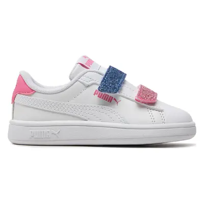 Sneakersy Puma Smash 3.0 L Glitter Velcro V Inf 395610-01 Bílá