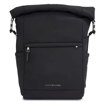 Batoh Tommy Hilfiger Th Signature Rolltop Backpack AM0AM12221 Černá