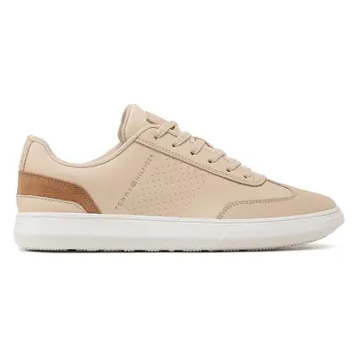 Sneakersy Tommy Hilfiger Corporate Seasonal Cup Leather FM0FM04491 Béžová