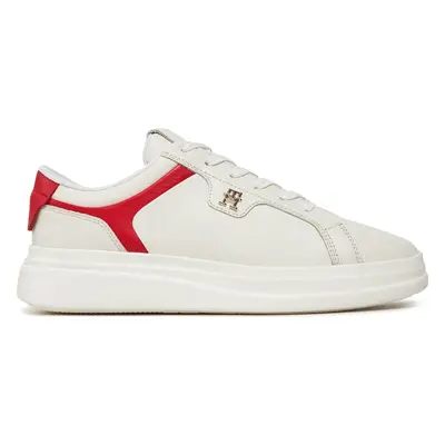 Sneakersy Tommy Hilfiger Pointy Court Sneaker FW0FW07460 Écru