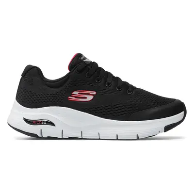 Sneakersy Skechers Arch Fit 232040/BKRD Černá