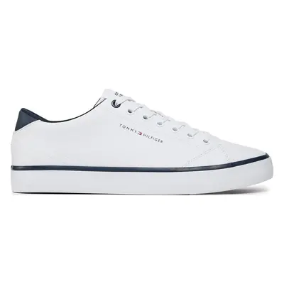 Sneakersy Tommy Hilfiger Th Hi Vulc Core Low Leather FM0FM05041 Bílá