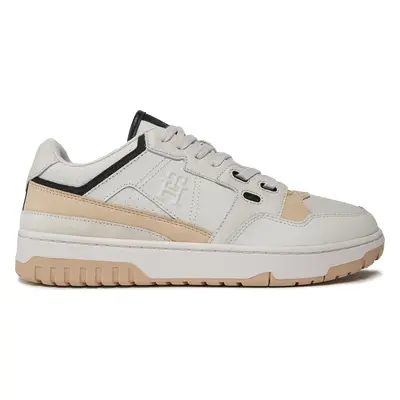 Sneakersy Tommy Hilfiger Th Basket Street Lth FM0FM04874 Béžová